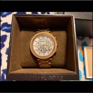 Authentic Michael Kors watch with diamonds